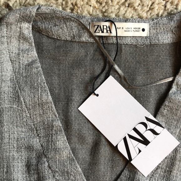 ZARA new with tags drapey viscose dress, sz S - Picture 3 of 7